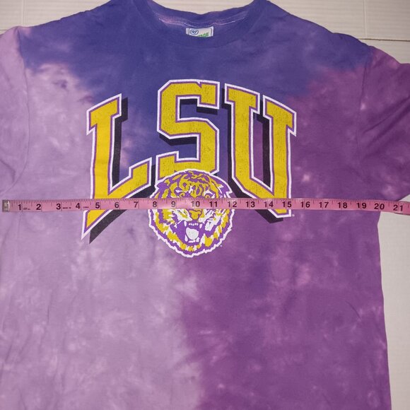 47 VINTAGE TUBULAR TIE-DYE LSU COLLEGE TEE - Picture 6 of 8